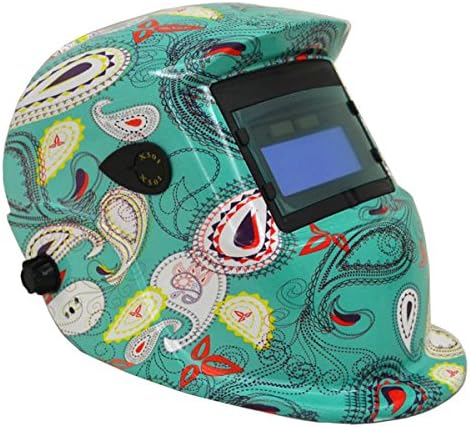 JEXONA Solar Power Auto Darkening Welding Helment 5001 Color Blue and Sea-Plant