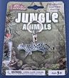 Solid Metal Wild Adventures Snow Leopard Keychain