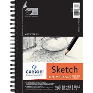 Canson-Universal-Sketch-Paper-Pad-5x8-100-Sheets