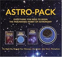 Astro-Pack all you need to know for Astronomy hobby, contains Star Finder, Star Chart, Night Sky and Planisphere in a hard bound box