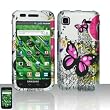 Samsung T959/Vibrant Butterflies Hard Case Snap on Cover Protector Sleeve + LCD Protector + Free Biodegradable Screen Wipe