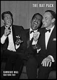 Rat Pack Frank Sinatra Davis Martin Art Black Wood-Mounted Poster Print - 16 X 20