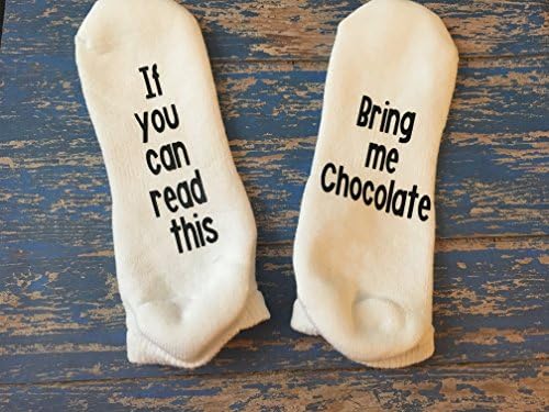 If you can read this bring me Chocolate Socks - Bring me chocolate, if you can read this, stocking stuffers