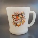 Anchor Hocking FIRE KING Esso Tiger Advertising Mug
