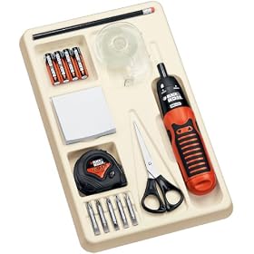 Black & Decker KDKIT1 Kitchen Drawer Kit Alkaline Battery Cordless Screwdriver with Assessory Package