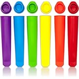 Nature's Kitchen - Silicone Popsicle Molds / Ice Pop Molds - Set of 6 Tubes