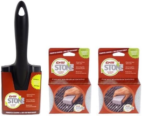 GrillStone Grill Cleaner Starter Set, with Handle and Two Blocks Model: 750AZ002 (Home & Kitchen)