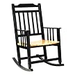 Indoor/Outdoor Rocker - Black/ Natural