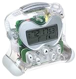 Oregon Scientific RM313PA/C ExactSet Fixed Projection Alarm Clock - Clear
