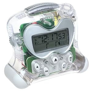 Oregon Scientific RM313PA C ExactSet Fixed Projection Alarm Clock - Clear