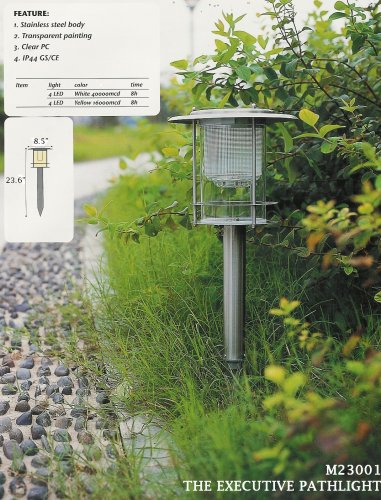UNIQUE ARTS M23001 EXECUTIVE PATH SOLAR LIGHT