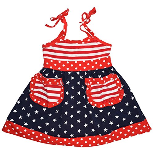 Unique Baby Girls Team USA Patriotic 2016 Olympics Summer Dress (3t, Red)