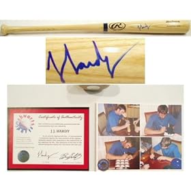 <b>J.J. Hardy Signed Blonde Big Stick Bat</b>