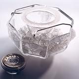 Versace by Rosenthal Medusa Lumiere Clear Caviar Bowl w/insert, 3pcs.