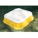 Starplast 04-516 - Sandkasten mit Deckel 77 x 77 x 18,5 cm  / Volumen: 60 Liter