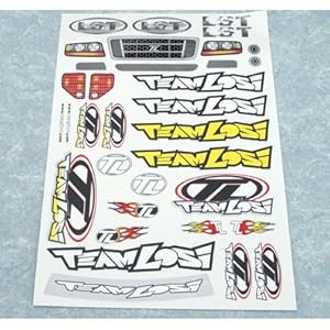 Team Losi Sticker Sheet: LST, Aftershock