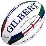 Gilbert Six Nations Flag Rugby Ball