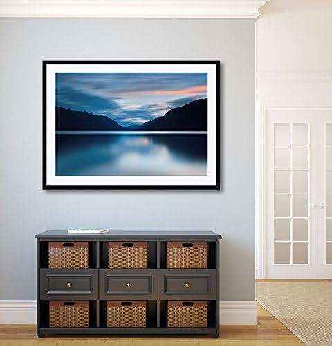 Framed Photography Print, Crescent Lake, Landscape Photography, Framed Wall Art, Mountain Lake Photo, Olympic National Park