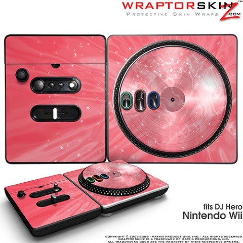 DJ Hero Skin Stardust Pink fits Nintendo Wii DJ Heros (DJ HERO NOT INCLUDED)