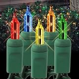 Multi-Color (Twinkling) - 150 Bulbs - 4 ft. x 6 ft. - Green Wire - Christmas Net Lights - Brite Star 3987000