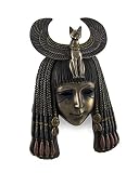 UPC 101361013682 product image for Egyptian Goddess Bastet Headdress Mask Bronzed Wall Hanging | upcitemdb.com