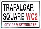 TRAFALGAR SQUARE LONDON METAL STREET ADVERTISING SIGN