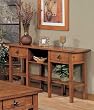 Distressed Oak Sofa Table with Storage Drawers By Coaster Furniture