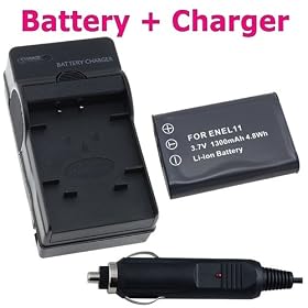 eForCity FOR NIKON EL11 COOLPIX S560 S550 CAMERA BATTERY+CHARGER