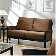 Madrid Microfiber Love Seat By Coaster Furniture With Silver Shipping