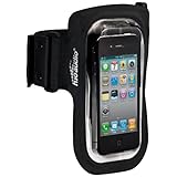 Amphibx Fit Waterproof and Sweatproof Armband for iPhone, iPod touch, Large MP3 Players, and Music-Enabled Phones (Black/Clear)