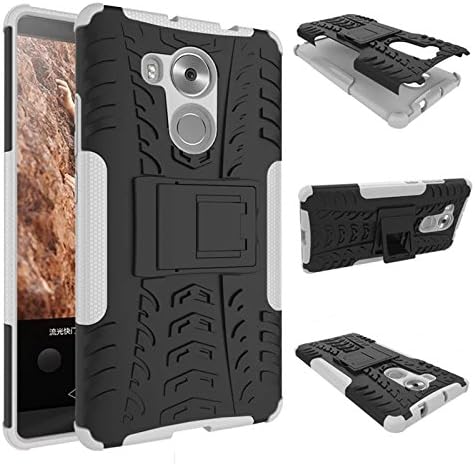 Simon Birch Huawei Mate 8 Case - Heavy Duty Rugged Dual Layer Armor with Kickstand Protective Cover for Huawei Mate 8 mobile phone case (White )