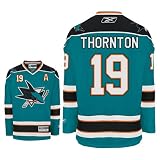 THORNTON #19 San Jose Sharks RBK Premier NHL Hockey Jersey by Reebok
