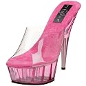 Pleaser Women's Delight-601T Tinted Platform Slide