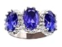 3.30 cttw Genuine Iolite Ring - 14kt White or Yellow Gold LIFETIME WARRANTY
