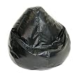 Jet Black Kid's Large Wetlook Beanbag By Elite Furniture