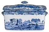 Spode Blue Italian Bread Bin Wiith Cover
