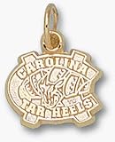North Carolina Tar Heels 3/8 NC Charm - 10KT Gold Jewelry