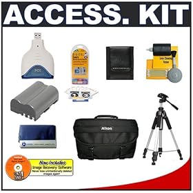Click here to buy Accessory Kit for Nikon D200 D300 Digital SLR Camera with + Spare Replacement EN-EL3e... by Nikon.
