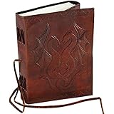 AzureGreen BBBCD57 Double Dragon Leather Blank Book Cord