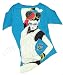 Harajuku Lovers 80's Love Nagel Angel Women Fatal Cuteness of Attraction Tee Shirt Top - Aqua