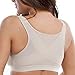La Isla Women's Front Closure Back Support Firm Control Wirefree Full Coverage Bra