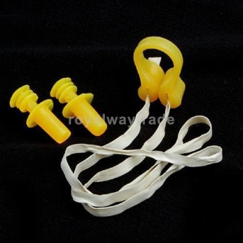 Swimming Nose Clip Ear Plug Earplug Soft Silicone