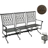 Windham Castings Elysee Triple Spring Settee Frame Only, Mocha