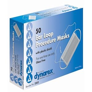 Face Mask With Ear Loops Bx/50 (Catalog Category: Physician Supplies / Masks)