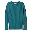 Girls' Cherokee® Cable Crew Sweater - Teal Canal