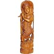 Lord Krishan Wooden Sculpture 14 x 4 inches (jwcs020)