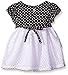 Youngland Girls' Polka Dot Knit to Tiered Crochet Legging Set
