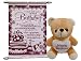 Gift For Girls - Happy Birthday Teddy With Birthday Scroll Card RS.329.00