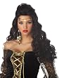 Adult Madame Destiny Fortune Teller or Gypsy Black Wig - Adult Std.
