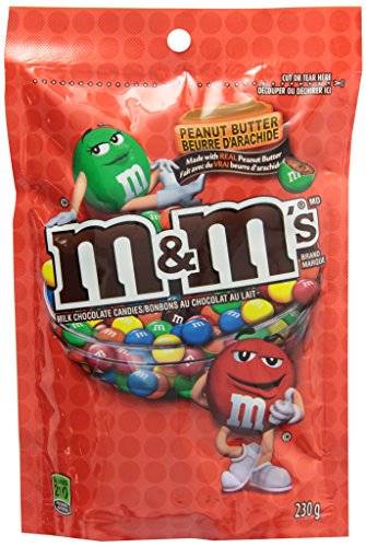 M&M's Peanut Butter Chocolate Candies Stand up Pouch 230g